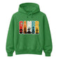 Vintage Retro Stripes Gamer Silhouette Graphic Unisex Hoodie