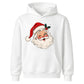 Vintage Winking Santa Claus Face Christmas Kids Hoodie