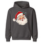 Vintage Winking Santa Claus Face Christmas Kids Hoodie