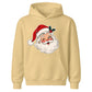 Vintage Winking Santa Claus Face Christmas Kids Hoodie