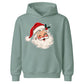 Vintage Winking Santa Claus Face Christmas Kids Hoodie