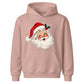 Vintage Winking Santa Claus Face Christmas Kids Hoodie