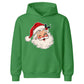 Vintage Winking Santa Claus Face Christmas Kids Hoodie