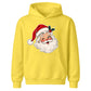 Vintage Winking Santa Claus Face Christmas Kids Hoodie