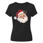 Vintage Winking Santa Graphic Christmas Ladies T-Shirt