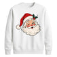 Vintage Winking Santa Graphic Christmas Unisex Sweatshirt
