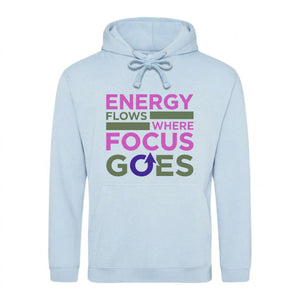 Vivid Energy Flows Where Focus Goes Unisex Hoodie
