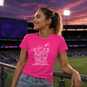 New Zealand T20 Women's World Cup Ladies Fit T Shirt  W.F. Women Cricket Printed Ladies Fit T-Shirt