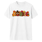 Fall GOBBLE turkey block text Thanksgiving Unisex T-Shirt