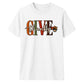 Give thanks block text script Thanksgiving Unisex T-Shirt