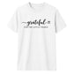 Grateful for little things text Thanksgiving Unisex T-Shirt