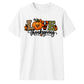Love pumpkin leopard plaid text Thanksgiving Unisex T-Shirt