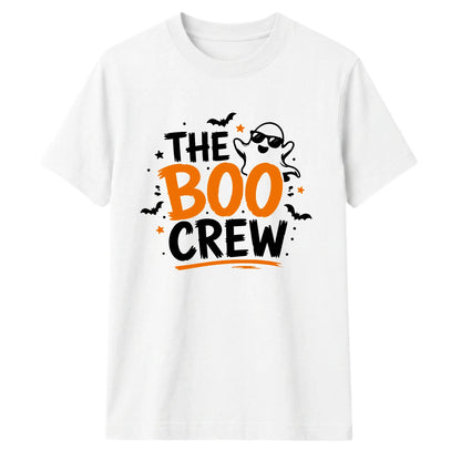 The boo crew ghost text graphic Halloween Unisex t-shirt