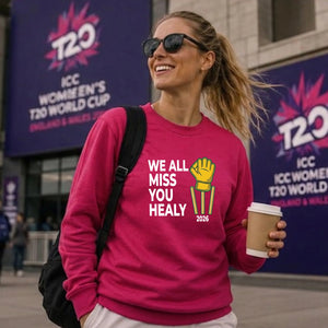 We All Miss You Healy 2026 Women Cricket Sweatshirt - T20 Womens World Cup Sweatshirt Australia