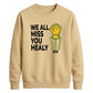 We All Miss You Healy 2026 Women Cricket Sweatshirt - T20 Womens World Cup Sweatshirt Australia