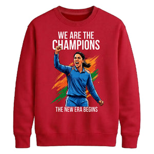 Indian Cricket T20 World Cup 2026 We Are Champions India Women Cricket Printed Unisex Sweatshirt
