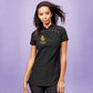 Personalised Embroidered Ladies Beauty Tunic, YOUR LOGO or WRITING Salon Beauty Blossom Tunic for Hairdresser, Salon Beautician Nails Lashes