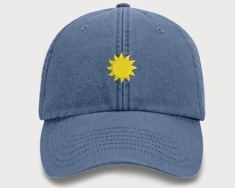 SUN Embroidered Caps, Vintage Baseball Hats, Comfort Colors Trucker Hats, Shinning Sun Design Summer Cap, Snapback Unisex Easy Fit Comfy Hat