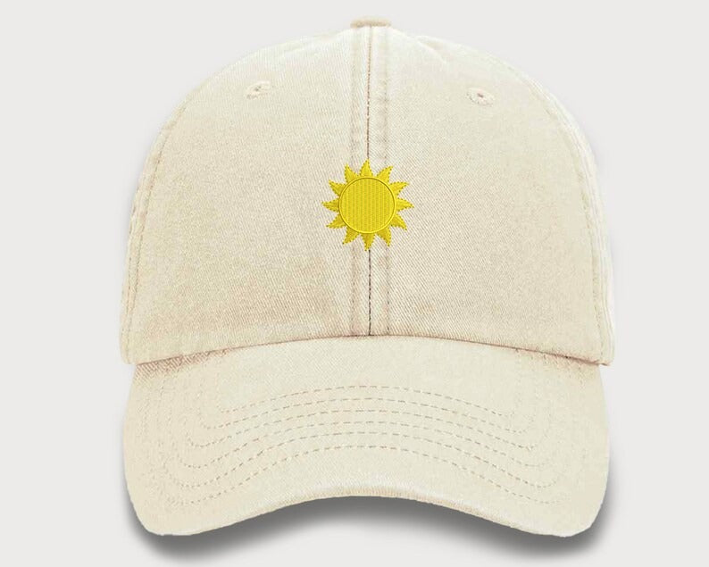 SUN Embroidered Caps, Vintage Baseball Hats, Comfort Colors Trucker Hats, Shinning Sun Design Summer Cap, Snapback Unisex Easy Fit Comfy Hat