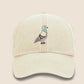 Pigeon Vintage Snapback Hat, Embroidery Bird Design Pigeon Baseball Cap, Comfort Colors Cotton Adult Unisex Wildlife Hat,