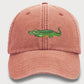 Wildlife Baseball Cap, Embroidered Alligator Vintage Hat, Comfort Colors Snapback Sun Hat, Comfy Cotton Unisex Caps, Alligator Cool Dad Hat