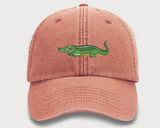 Wildlife Baseball Cap, Embroidered Alligator Vintage Hat, Comfort Colors Snapback Sun Hat, Comfy Cotton Unisex Caps, Alligator Cool Dad Hat