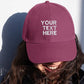 Vintage Custom Hats, Embroidered Personalised Slogan Baseball Cap, 100 Cotton Comfy Unisex Sun Hat, Custom Text Logo On Cap Embroidery