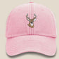 Whitetail Deer Embroidered Cap, Wildlife Baseball Hat with Animal On It, Vintage Retro Casual Summer Caps, Hats Collection