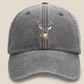 Whitetail Deer Embroidered Cap, Wildlife Baseball Hat with Animal On It, Vintage Retro Casual Summer Caps, Hats Collection