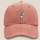 Whitetail Deer Embroidered Cap, Wildlife Baseball Hat with Animal On It, Vintage Retro Casual Summer Caps, Hats Collection