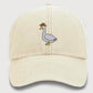 Goose Embroidery Design Vintage Hat, Cowboy Hat Goose Unisex Baseball Cap, Cool Goose 100 Cotton Vintage Style Bird Hat,