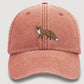 RED FOX Embroidered Baseball Cap, Wildlife Baseball Hat with Animal on It, Adjustable Snapback Unisex Hat, Adult Gift Cap,