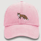 RED FOX Embroidered Baseball Cap, Wildlife Baseball Hat with Animal on It, Adjustable Snapback Unisex Hat, Adult Gift Cap,