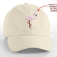 Personalised Symbols Baseball Cap, Embroidered Flamingo Bird Heart Fish Lots of Symbols Custom Hat, Unisex Cap, Bachelorette Beach Party Hat