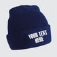 Personalised Printed Beanie Cap, Custom Monogrammed Front Logo Text Beanie for Men Women, Comfort Color Winter Season Unisex Soft Beanie Cap