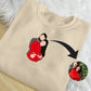 Portrait from Photo Matching Hoody for Couple, Custom Sketch Printed Wife Jumper, Line Art Portrait Photo Sweatshirt, 1st Anniversary Gifts