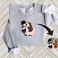 Portrait from Photo Matching Hoody for Couple, Custom Sketch Printed Wife Jumper, Line Art Portrait Photo Sweatshirt, 1st Anniversary Gifts