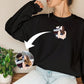 Portrait from Photo Matching Hoody for Couple, Custom Sketch Printed Wife Jumper, Line Art Portrait Photo Sweatshirt, 1st Anniversary Gifts