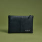 Mens Leather Accessory Bags, Personalised Initial Lazer Engraving Pouch, Leather Bag, Easy Carry Toiletry Bags, Special Gifts for Husband