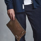 Mens Leather Accessory Bags, Personalised Initial Lazer Engraving Pouch, Leather Bag, Easy Carry Toiletry Bags, Special Gifts for Husband