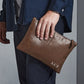 Mens Leather Accessory Bags, Personalised Initial Lazer Engraving Pouch, Leather Bag, Easy Carry Toiletry Bags, Special Gifts for Husband