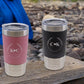 Personalised Lazer Engraving Leather Tumbler, Custom Monogrammed initials Stainless Steel Mug, Coffee Mug , Insulated Tumbler, Gift for Her
