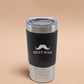Personalised Lazer Engraving Leather Tumbler, Custom Monogrammed initials Stainless Steel Mug, Coffee Mug , Insulated Tumbler, Gift for Her