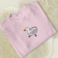 Duck Custom Jumper, Embroidered Baby Goose Crewneck Sweatshirt, Personalised Name Cute Duckling Design Stitch Adult Sweater,
