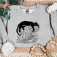 Cat Sweatshirt, Cat Sleeping On Books Crewneck Sweater, Cute Sleeping Kitten Printed Jumper, Bookish Reading Sweatshirt, Cat Book Lover Gift