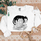 Cat Sweatshirt, Cat Sleeping On Books Crewneck Sweater, Cute Sleeping Kitten Printed Jumper, Bookish Reading Sweatshirt, Cat Book Lover Gift