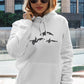 Orca Whales Embroidered Sweatshirt, Trio Orca Killer Whale Crewneck Jumper, Embroidered Orca Unisex Sweatshirt, Awareness Animal Lover Gift