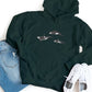 Orca Whales Embroidered Sweatshirt, Trio Orca Killer Whale Crewneck Jumper, Embroidered Orca Unisex Sweatshirt, Awareness Animal Lover Gift