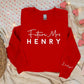 Personalised Future Mrs Sweatshirt, Custom Printed Name Crewneck Sweater, Cute Valentines Day Wife Jumper, Engagement Gift For Fiance Bride