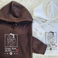 Custom Song Lyrics Couple Hoodie, Embroidered Photo Outline Drawing Sweatshirt, Matching Couple Anniversary GF BF Jumpers, Album Cover Tops